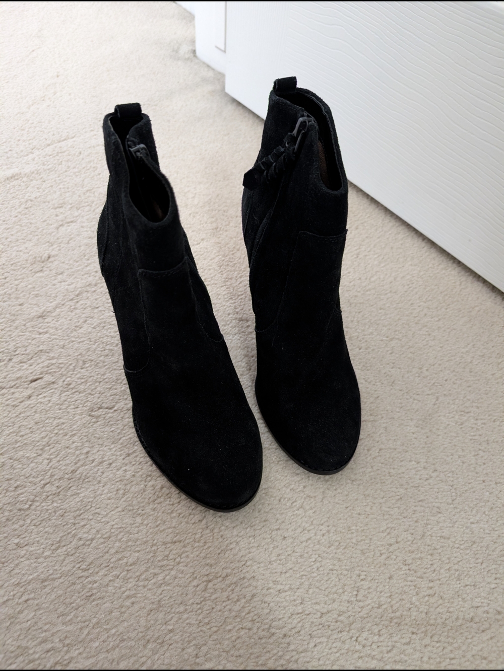 Black Suede Women's Ankle Boots